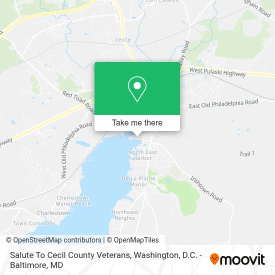 Salute To Cecil County Veterans map
