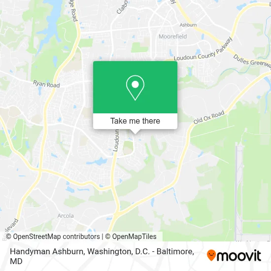 Handyman Ashburn map