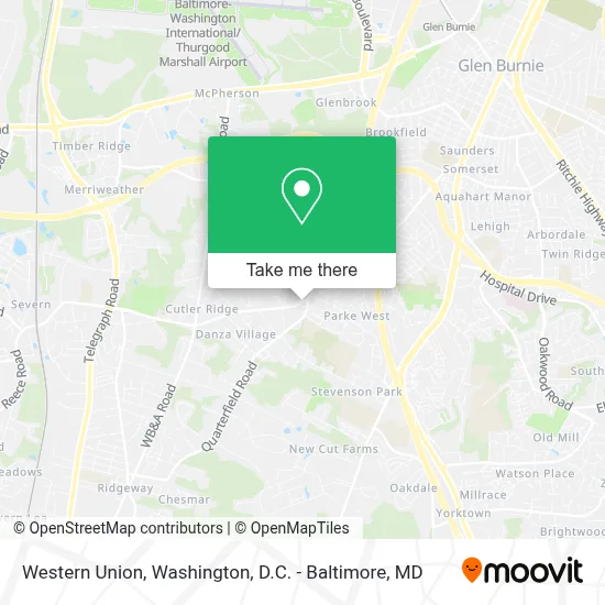 Western Union map