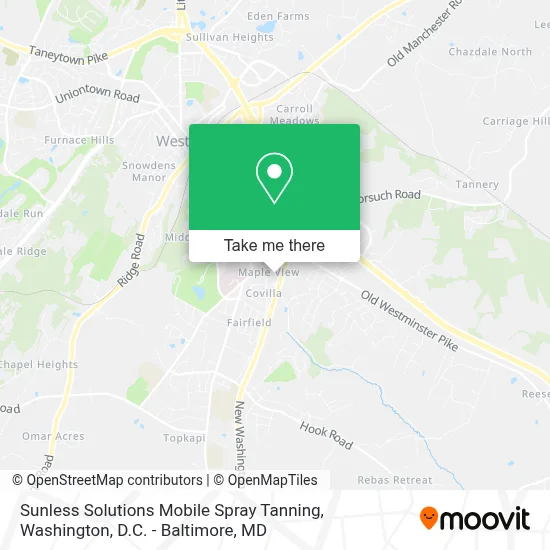 Sunless Solutions Mobile Spray Tanning map