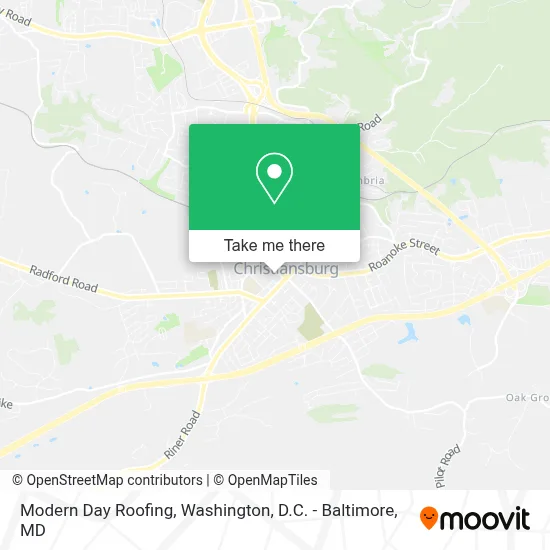 Modern Day Roofing map