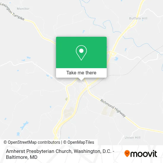 Amherst Presbyterian Church map