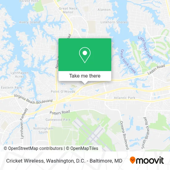 Cricket Wireless map