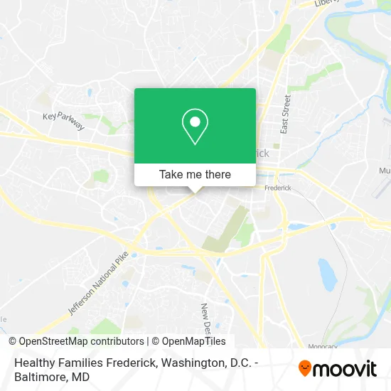 Healthy Families Frederick map