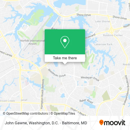John Gawne map