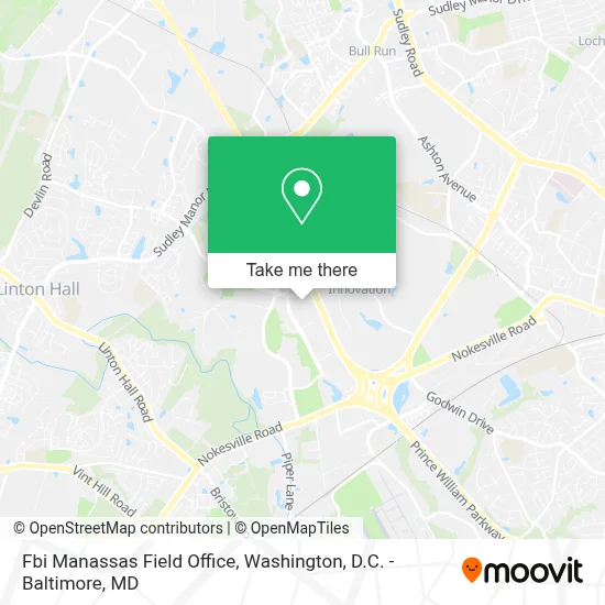 Fbi Manassas Field Office map