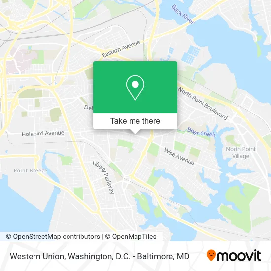 Western Union map