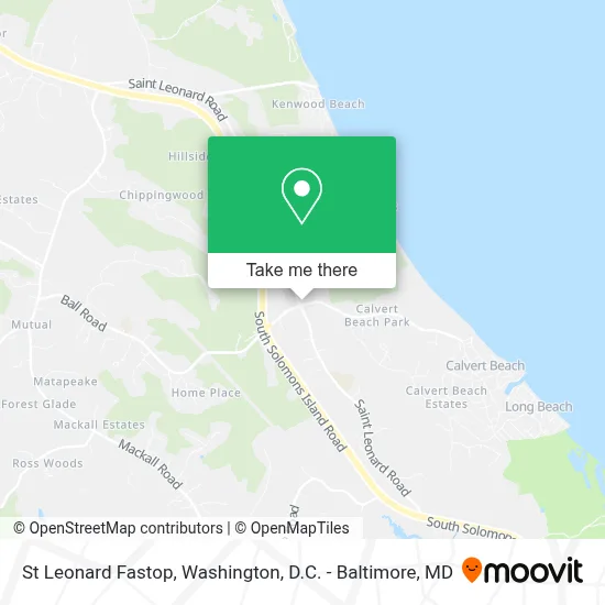 St Leonard Fastop map