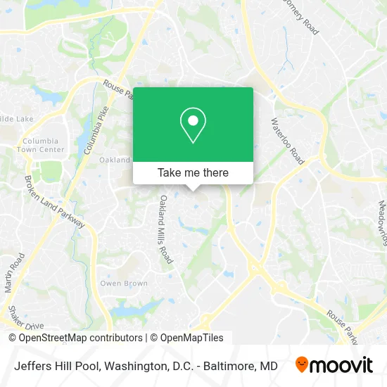 Jeffers Hill Pool map