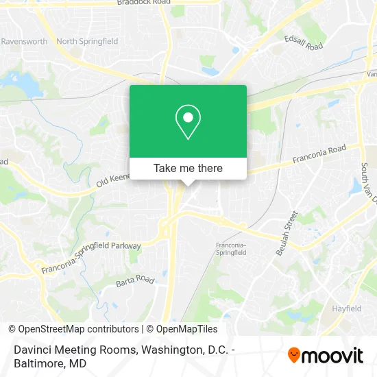 Davinci Meeting Rooms map