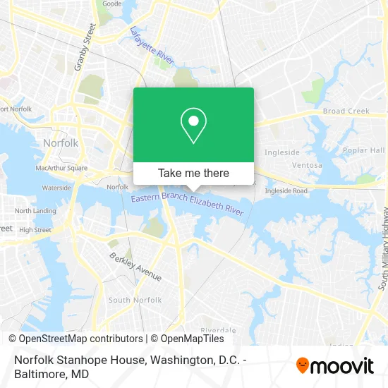 Norfolk Stanhope House map