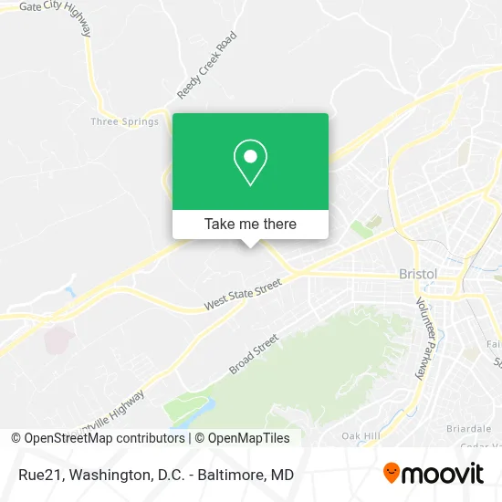 Rue21 map