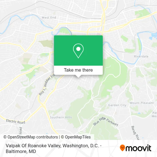 Valpak Of Roanoke Valley map