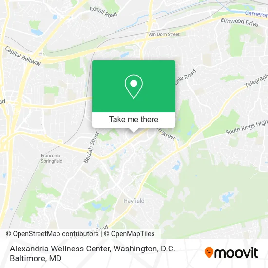 Alexandria Wellness Center map