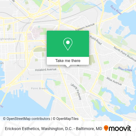 Erickson Esthetics map