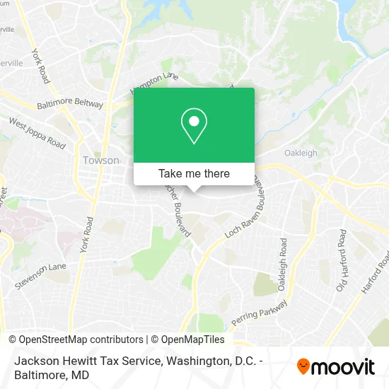 Jackson Hewitt Tax Service map