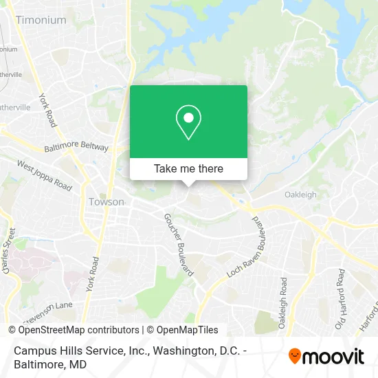 Campus Hills Service, Inc. map
