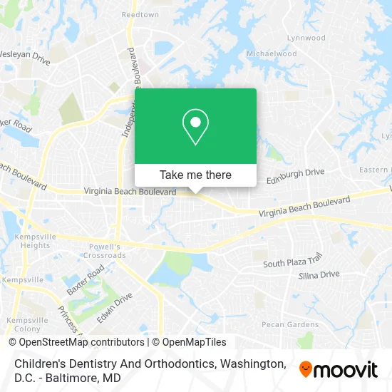 Children's Dentistry And Orthodontics map