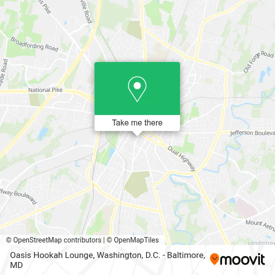 Oasis Hookah Lounge map