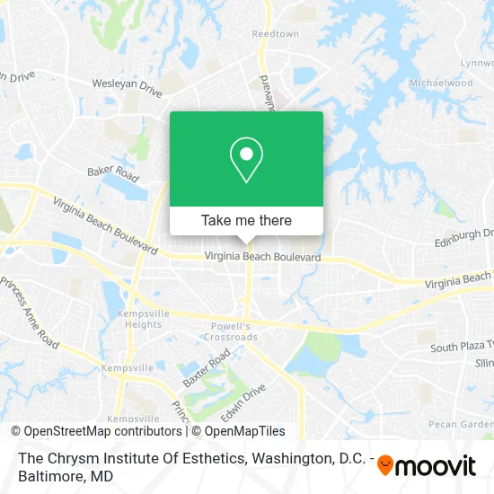 The Chrysm Institute Of Esthetics map