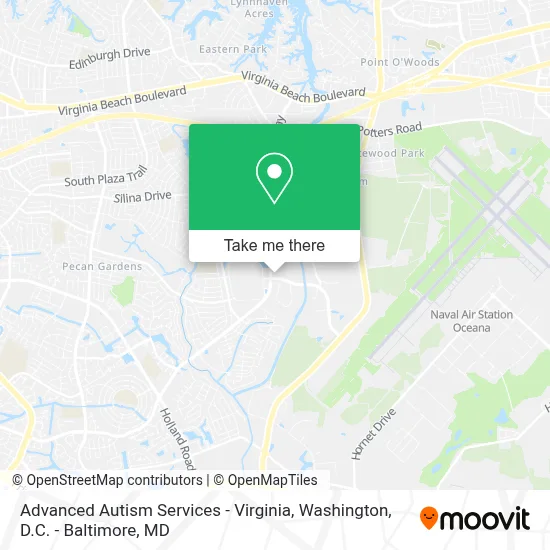 Advanced Autism Services - Virginia map