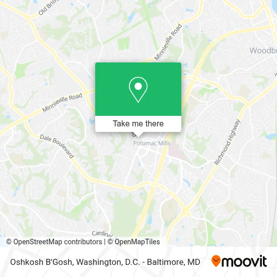 Oshkosh B'Gosh map