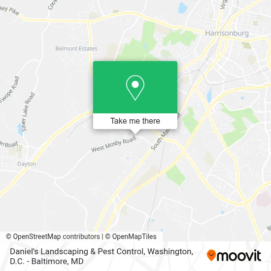 Daniel's Landscaping & Pest Control map