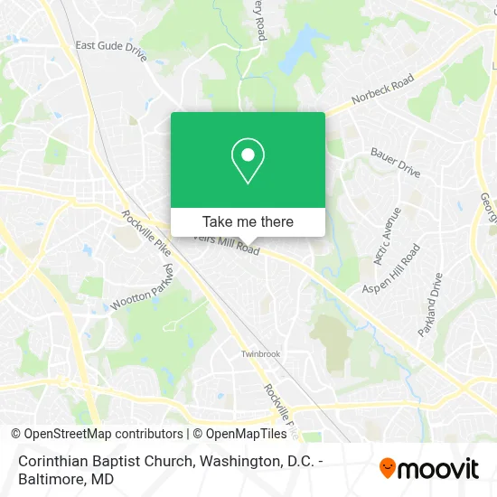 Corinthian Baptist Church map