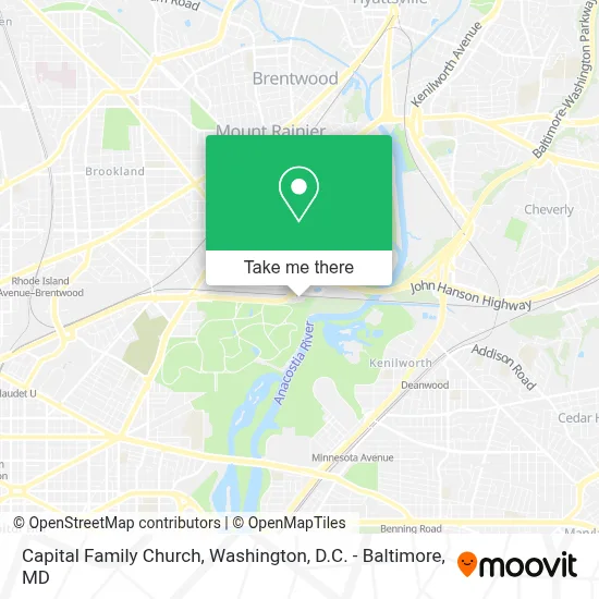 Capital Family Church map