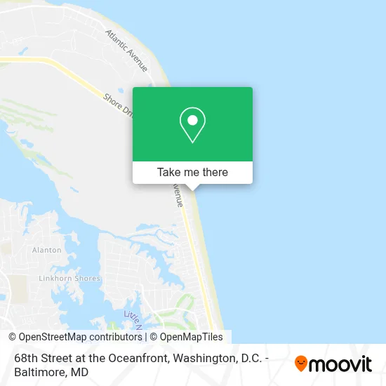 68th Street at the Oceanfront map