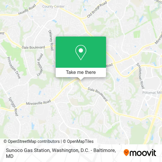 Sunoco Gas Station map
