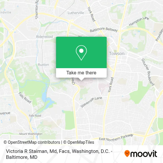 Victoria R Staiman, Md, Facs map