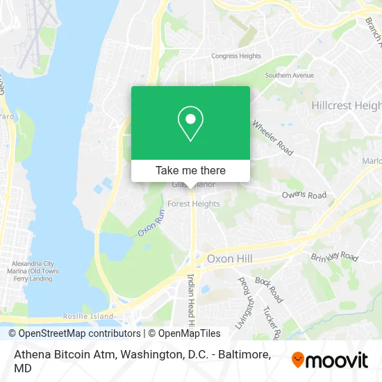 Athena Bitcoin Atm map