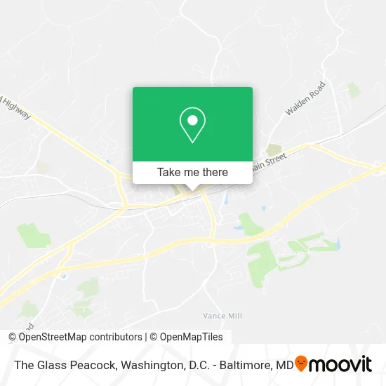 The Glass Peacock map