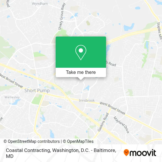 Coastal Contracting map