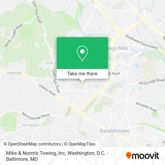 Mike & Norm's Towing, Inc map