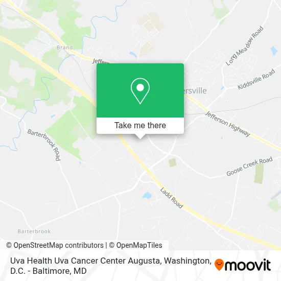 Uva Health Uva Cancer Center Augusta map