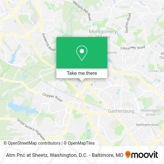 Atm Pnc at Sheetz map