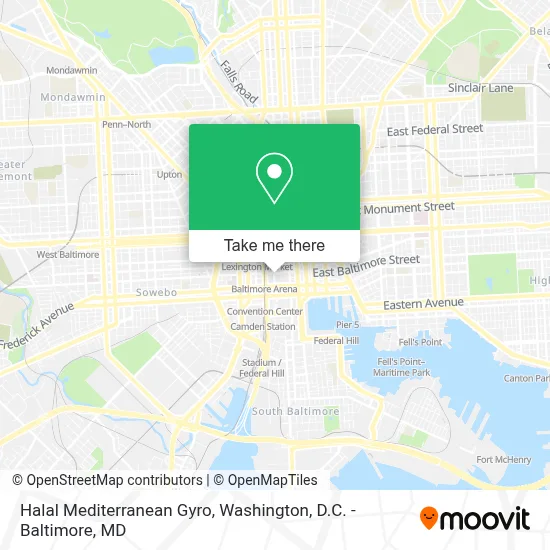 Halal Mediterranean Gyro map