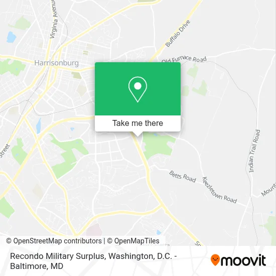 Recondo Military Surplus map