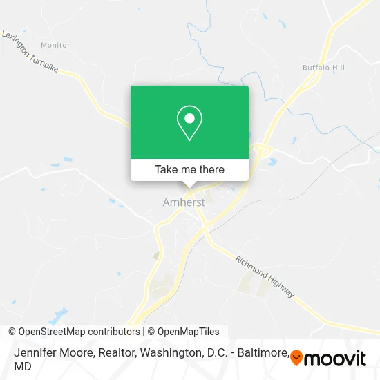 Jennifer Moore, Realtor map