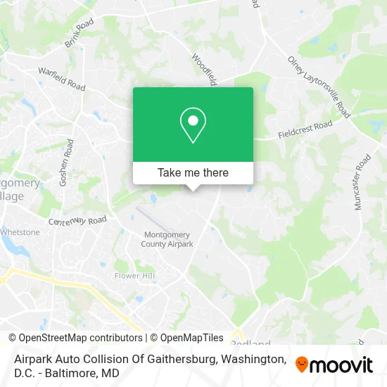 Airpark Auto Collision Of Gaithersburg map