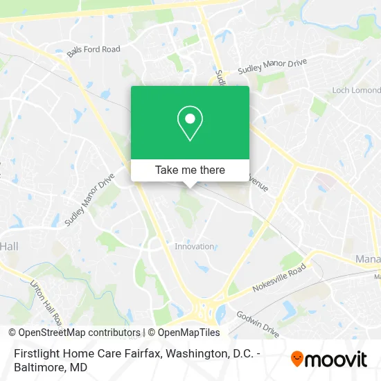 Firstlight Home Care Fairfax map