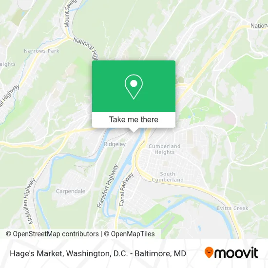 Hage's Market map