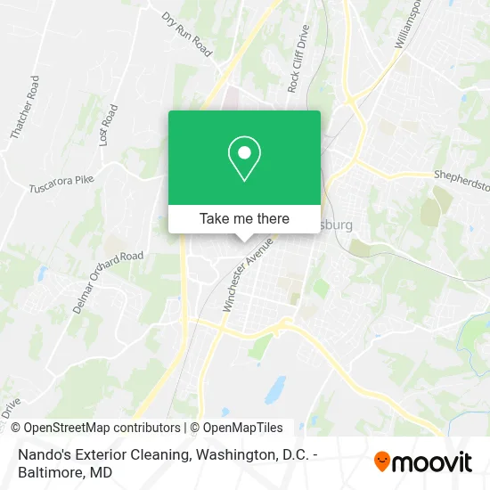 Nando's Exterior Cleaning map