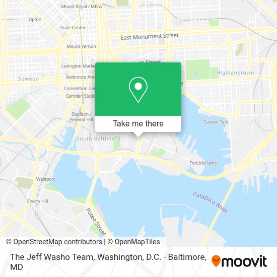 The Jeff Washo Team map