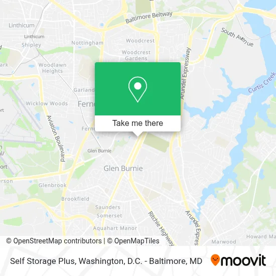 Self Storage Plus map