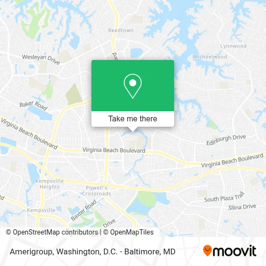 Amerigroup map