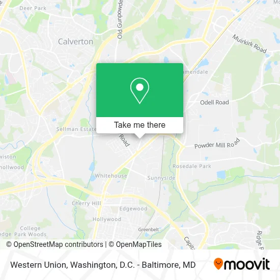 Western Union map