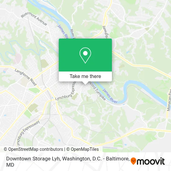 Downtown Storage Lyh map